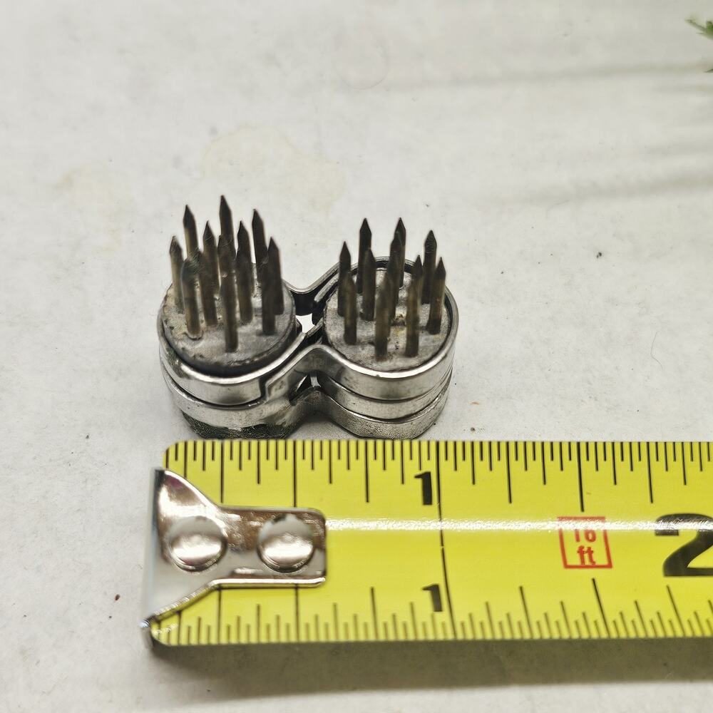 Vintage Small Dual Metal Flower Frog Pins Spikes Floral Arranging 1 Or 2